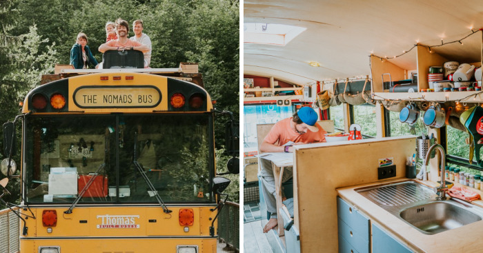 We Turned An American School Bus Into A Hostel On Wheels