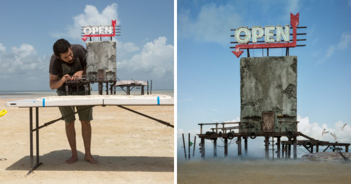 Photographer Creates Abandoned Miniature Hostel