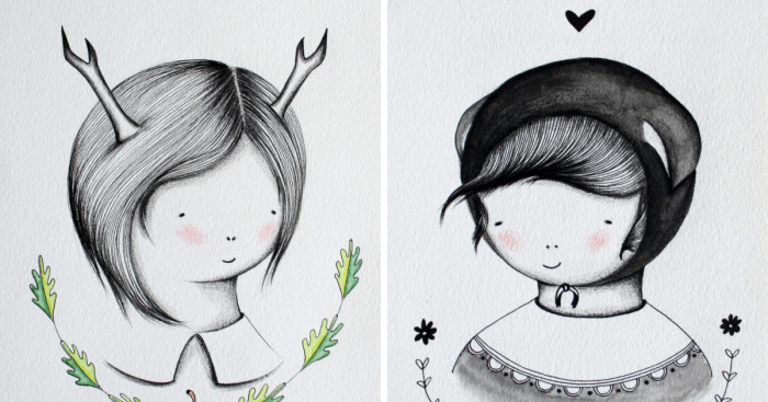 I Draw Illustrations Of Mysterious Girls