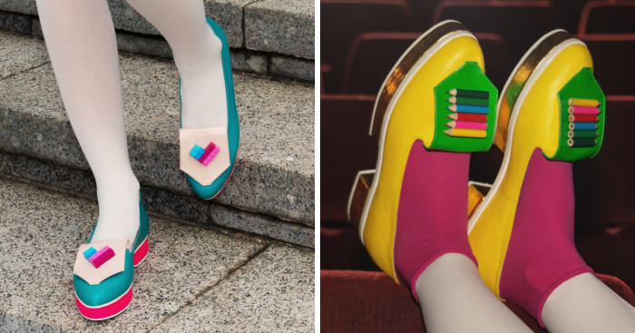 Quirky Shoes That I Made From Sentimental Childhood Things