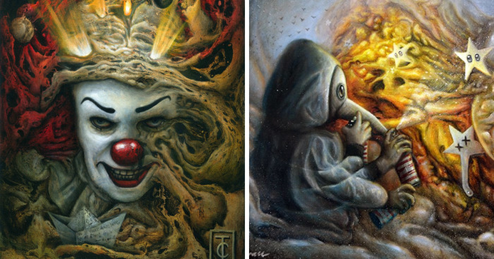 I Create Marbled Madness Using Oil Paint