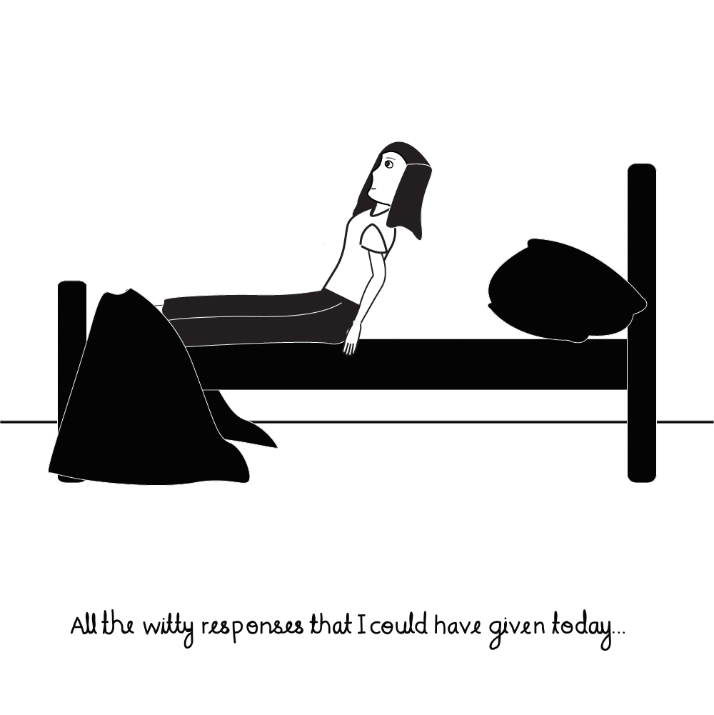 Drawing My Daily And Never Ending Anxieties In Black & White