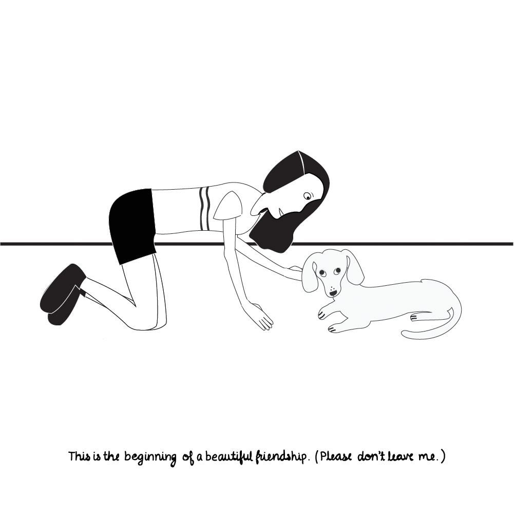 Drawing My Daily And Never Ending Anxieties In Black & White