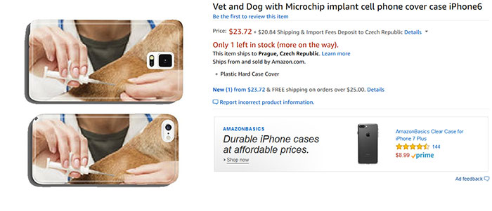 Vet And Dog With Microchip Implant Cell Phone Cover Case iPhone6