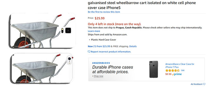 Galvanised Steel Wheelbarrow Cart Isolated On White Cell Phone Cover Case iPhone5