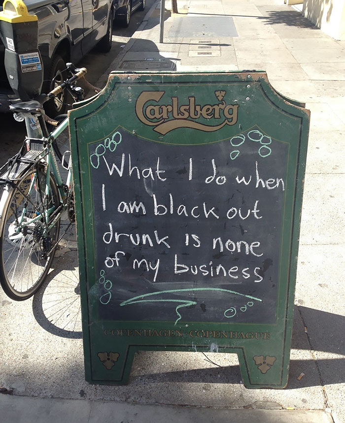 My Neighborhood Bar Has The Right Idea