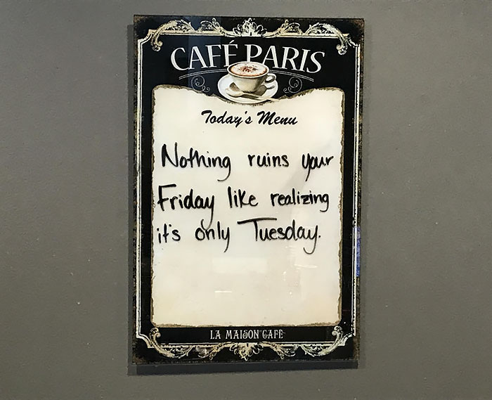 In My Work Building Café Today