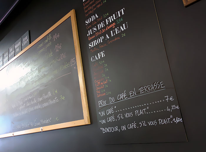 Saw This In A Cafe In Nice Today. It Pays To Be Polite