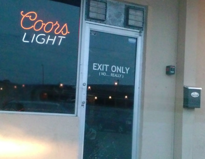 The Back Door Of A Gay Bar In South Florida