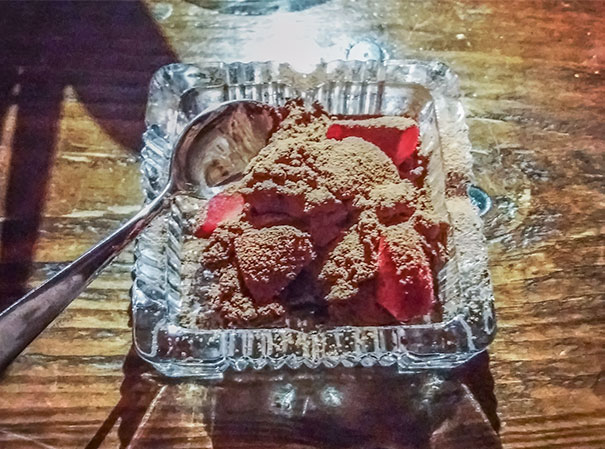 Dessert In An Ash Tray