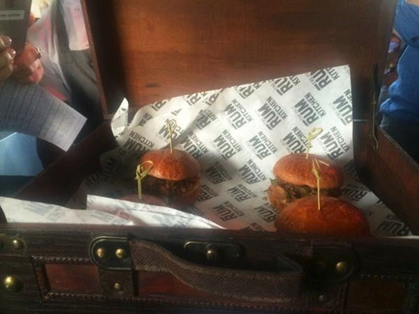 Who Knows What Went Into The Decision To Substitute A Leather Briefcase For A Plate