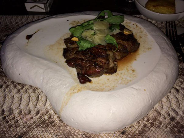 "And How Would You Like Your Steak?" - "On A Large Lump Of Concrete, Please."