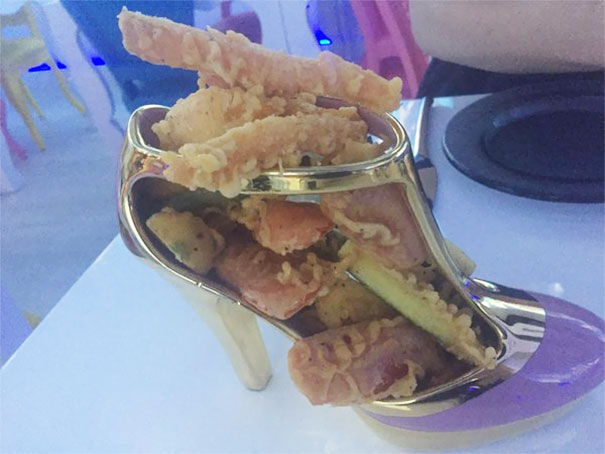 The Table Next To Us Got Their Tempura In A Handbag