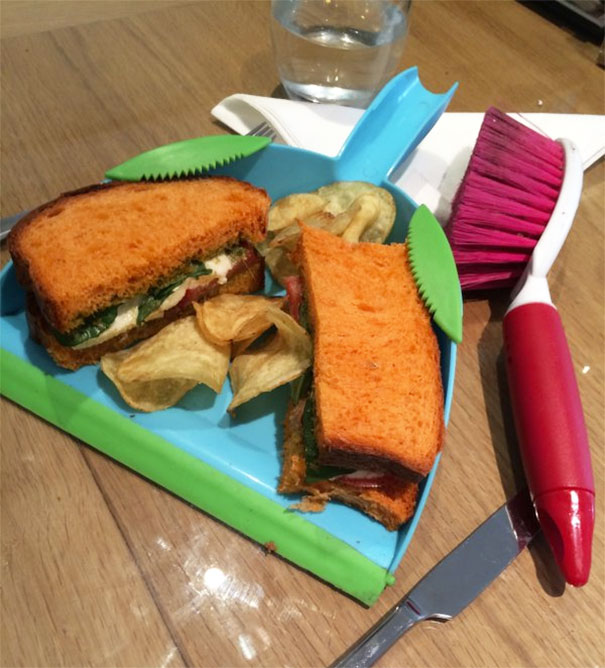 I Told The Waitress, Ripping The Piss, That She Forgot To Give Me The Brush. Ripping The Piss, She Brought Me One