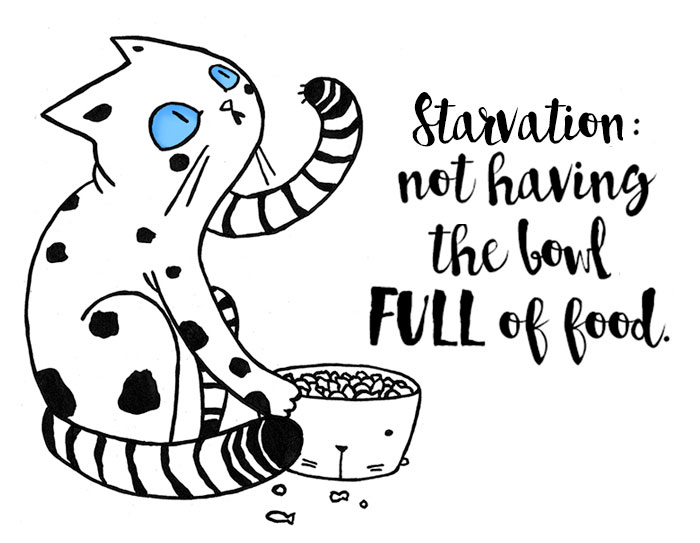 My Girlfriend Illustrates Our Life With 3 Cats And A Dog