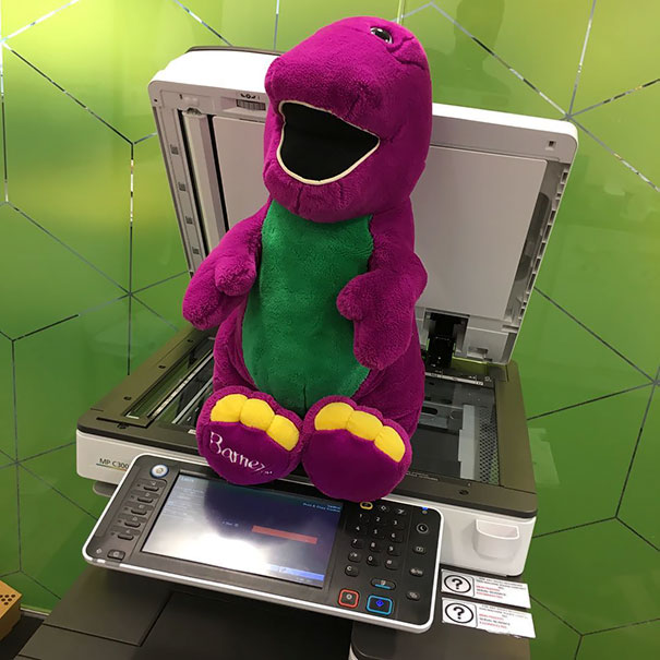 Office Mascot Goes Wild