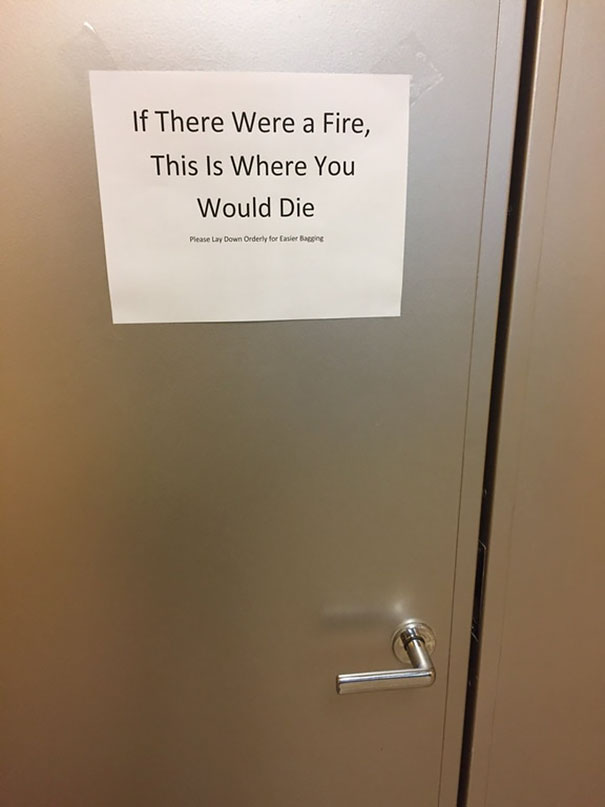 So A Door At Our Office Won't Open