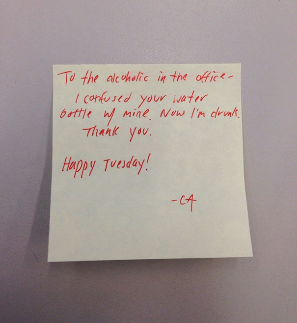 Brought A Water Bottle Of Vodka To The Office Today For A Pregame I'm Attending Later Tonight. When To Get It When Suddenly