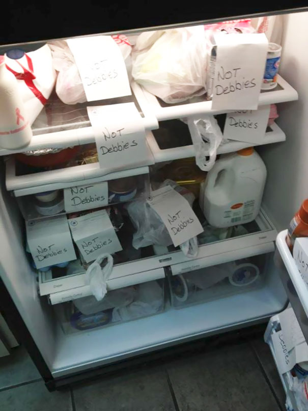 Apparently Debbie Has A Bit Of Bad Reputation Around The Office Refrigerator