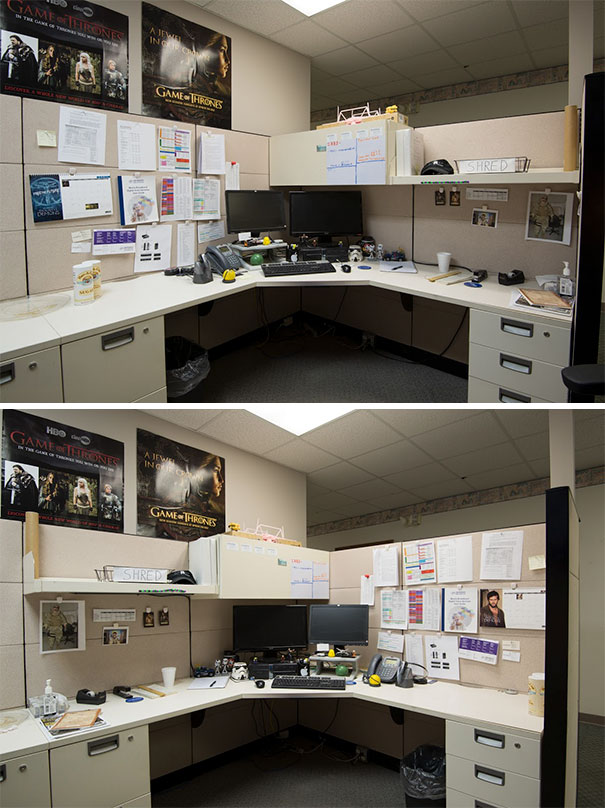 Coworker Is Out Of Town For A Few Days. I Wonder If He'll Notice When He Gets Back