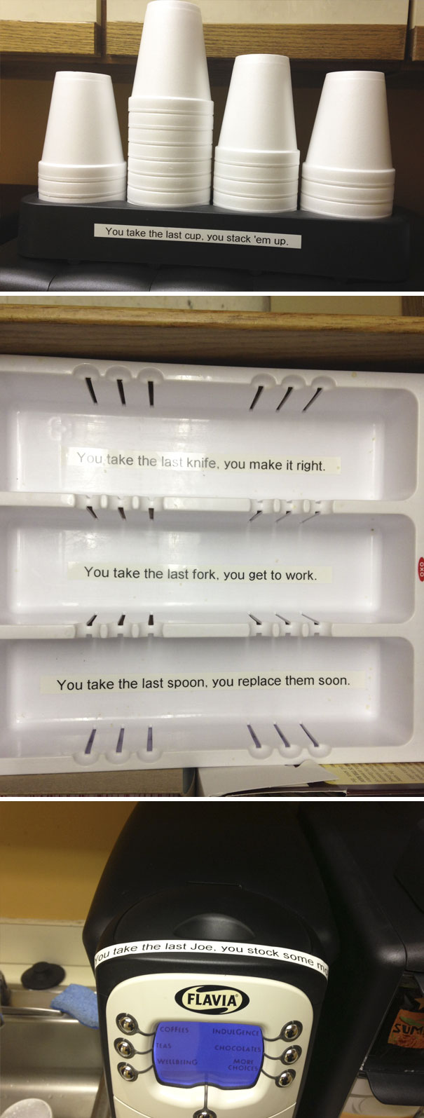 Someone At My Office Got Label Maker Happy, End Rhyme Style