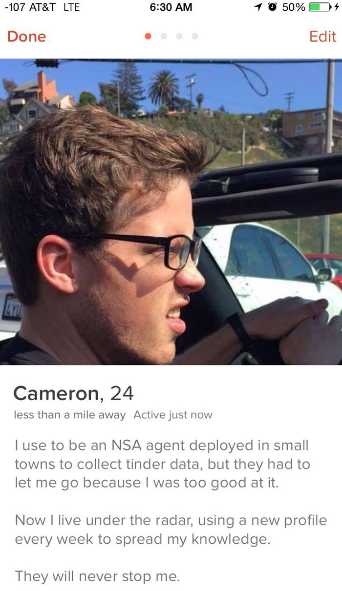 As An Ex Nsa Agent Tinder Is Difficult, But Sometimes