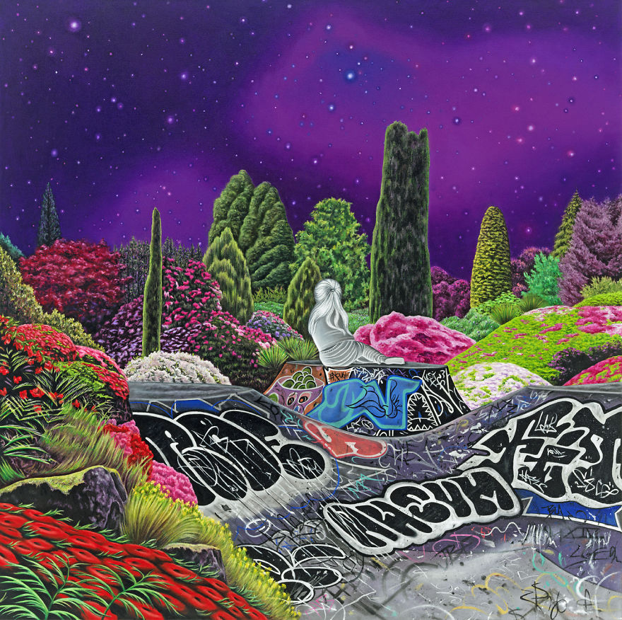 Pedestal, Oil On Canvas, 48" X 48"