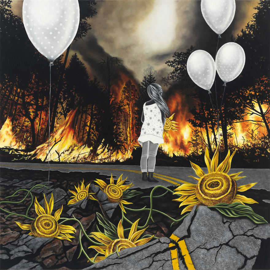 You Hesitate, Oil On Canvas, 24" X 24"