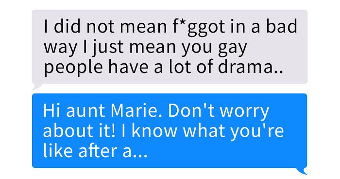 Aunt Makes Homophobic Comment To Her Niece, Regrets It Immediately