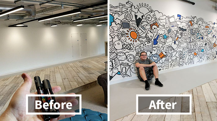 I Draw Everything That Comes Into My Head And Don’t Stop Until The Wall Is Full!