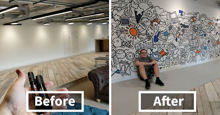 I Draw Everything That Comes Into My Head And Don’t Stop Until The Wall Is Full!