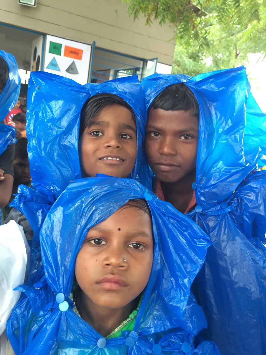 I Made A Rain Coat For Less Than 10 Cents For Poor Street Kids