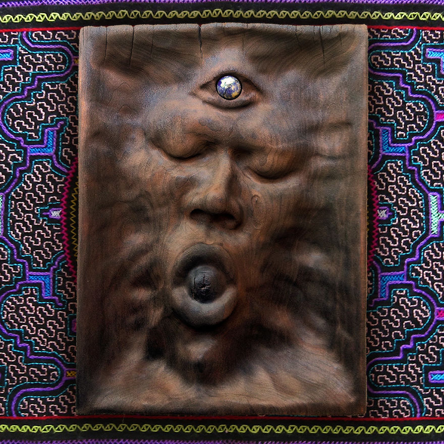 Ayahuasca Visions Showed Artist An Ancient Woodworking Technique That He Is Now Using To Produce Unique Wood Sculptures