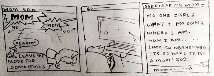 I Hand Drew Comics Of How Parents React To Common Things