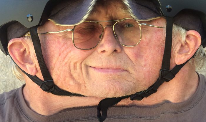 Half-smile, Half-frown Roguepano Selfie.