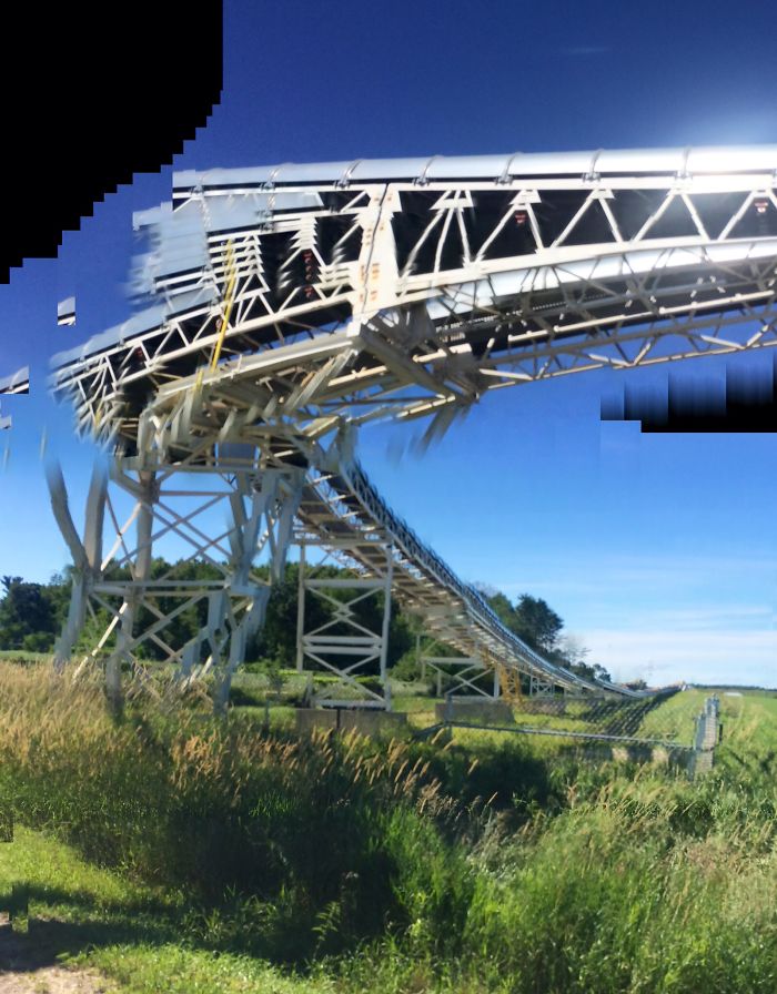 "sand-mining Wisconsin Frack Monster." Roguepano. Iphone In Pano Mode.