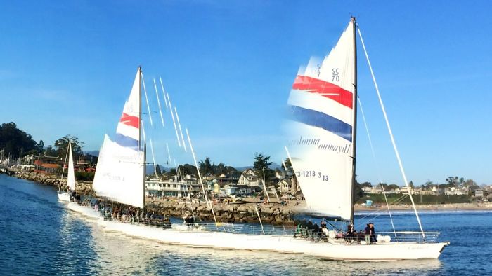 "experimental Yacht", Santa Cruz Yacht Harbor. #roguepano In Fb & Insta.