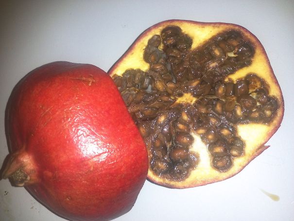 This Freshly Store Bought Pomegranate.