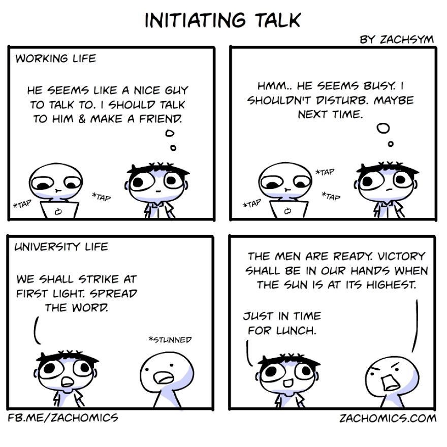 You Can Talk Instant Crap With University Friends But Not When You're Working