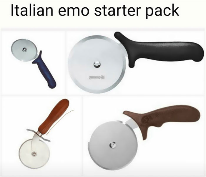 Pizza slicer meme 