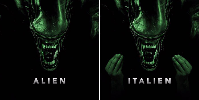 Meme about Alien and Italien 