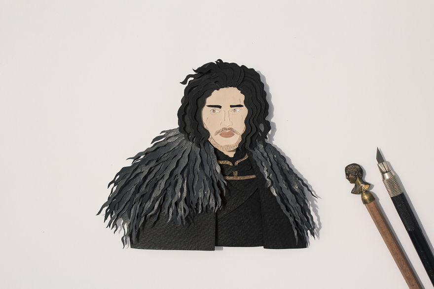 We Created Paper Cut Portrait Of Some Famous Personalities From History And Cinema