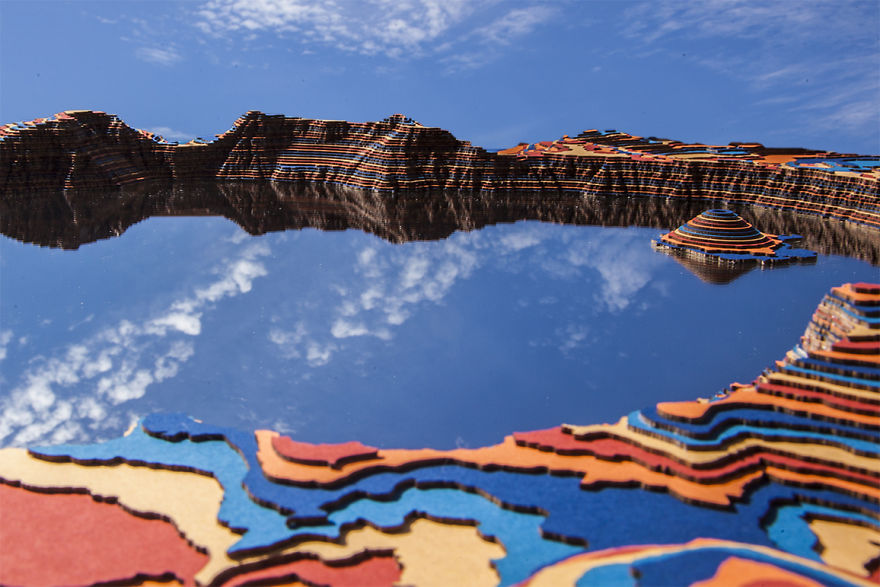 I Made This Crater Lake Sculpture With A Mirror Inside I Made This Crater Lake Sculpture With A Mirror Inside