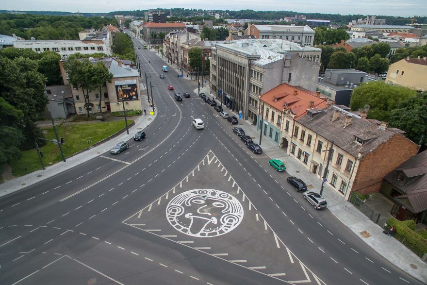 There's A Square You Can't See Or Enter In Kaunas, Lithuania There's A Square You Can't See Or Enter In Kaunas, Lithuania