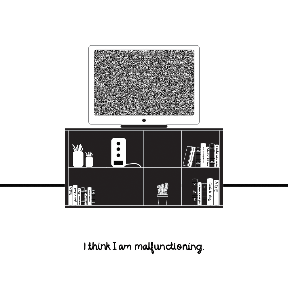 Drawing My Daily And Never Ending Anxieties In Black & White