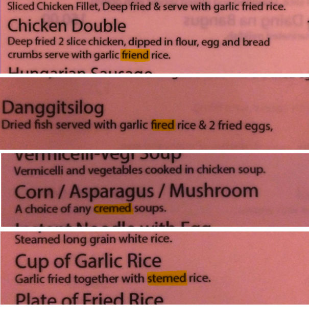 Here's Today's Menu Folks