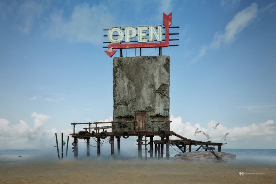 Photographer Creates Abandoned Miniature Hostel