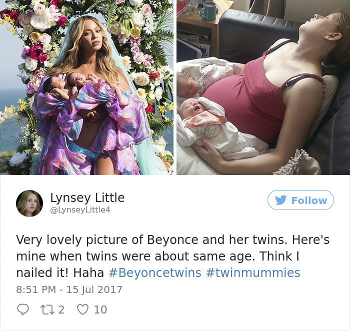 Parents Are Hilariously Recreating Beyonce’s Viral Motherhood Photos To Show How It Really Looks