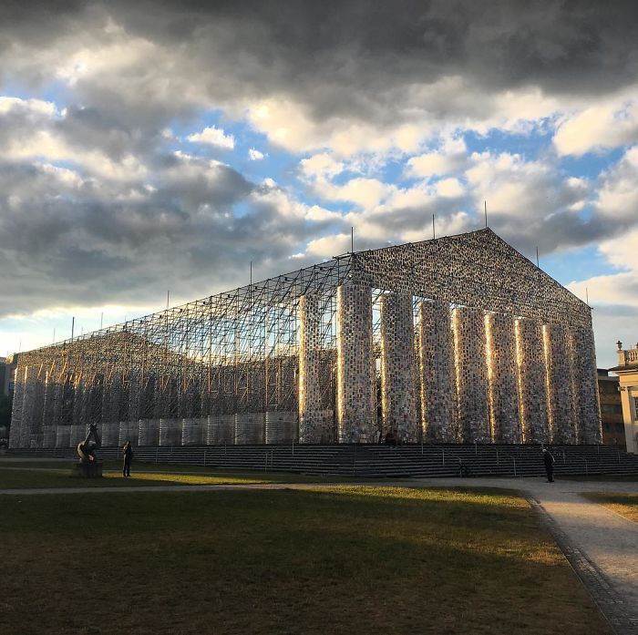 Artist Uses 100,000 Banned Books To Build A Full-Size Parthenon At Historic Nazi Book Burning Site Artist Uses 100,000 Banned Books To Build A Full-Size Parthenon At Historic Nazi Book Burning Site