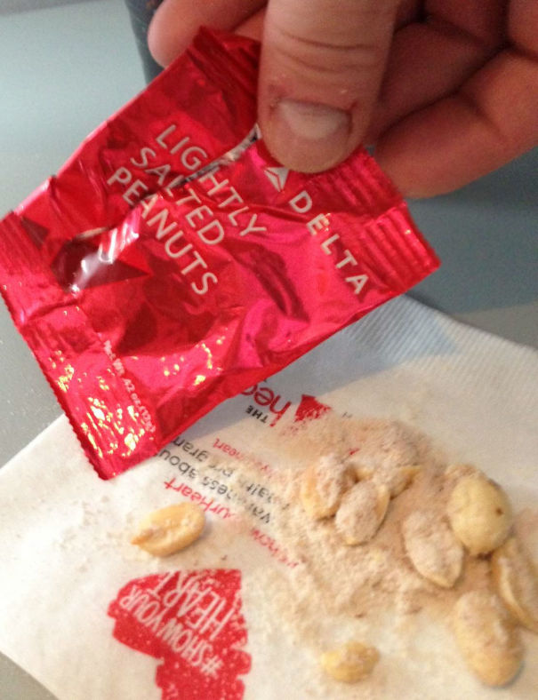 Delta's Lightly Salted Nuts. I Do Not Think It Means What They Think It Means